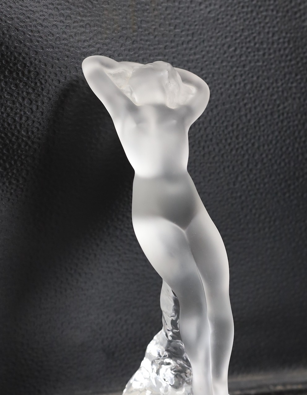 A Lalique glass nude female model 24cm